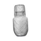 thumbnail image 1 of Juego de jarra de agua y vaso para mesita de noche, jarra de jugo, patrón tallado transparente para regalo de inauguración de la casa, elegante y, 1 of 8