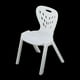 thumbnail image 4 of 2x1/10 Escala Moderna Sala De Estar Silla De Plástico Modelos Muebles Blanco Hugo Sillas BJD de casa de muñecas en miniatura, 4 of 10