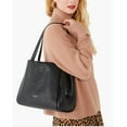 thumbnail image 2 of Kate Spade Women's Knott Large Leather Shoulder Bag Black Size Regular, 2 of 5