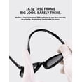 thumbnail image 5 of Women's Polarized Sunglasses – Lightweight 16.5g TR90 Frame, UV400 Protection Classic Fashion Shades for Driving Fishing Beach Outdoor, 6 Colors Available, 5 of 6