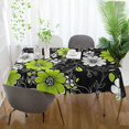 thumbnail image 3 of Yayeee Tablecloths 60" x 60" Rectangle Wrinkle Resistant Party Table Cover, White Flower Pattern, 3 of 8