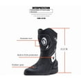 thumbnail image 3 of Stylish motorcycle boots - Classic design, comfortable and breathable, suitable for both daily commuting and casual riding,Black red,45, 3 of 15