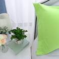thumbnail image 4 of PiccoCasa 2Pcs 300 Thread Count Cotton Oxford Pillowcases, Soft Pillow Shams, Queen(20"x30"), Green, 4 of 7