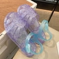 thumbnail image 6 of BRGZLK Girls Fisherman Sandals Soft Sole Beach Cut-Out Candy Ombre Closed Toe Jelly Sandal Lightweight Comfortable Little Kids Shoes Purple 4-5 Years, 6 of 6