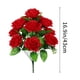 thumbnail image 3 of Decoración para el día de San Valentín, flores falsas de plástico de seda, arte floral de simulación, flores rústicas, arreglo de adornos florales, decoración para el día de San Valentín, rosas, ramo, 3 of 6