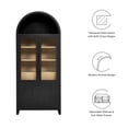 thumbnail image 2 of Modway Evie Arched Tall Display Cabinet, Black Oak, 71.10 x 30.80 x 16.50 Inches, 2 of 10