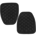 thumbnail image 5 of Black Nonslip Rubber Pedal Covers for Car Use Clutch Brake 2 Pcs Easy to Install, 5 of 7