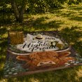 thumbnail image 7 of Homegrown Highland Cow Eucalyptus Wreath Rustic Proud, Cozy Friendship Quote Scene, Warm Flannel Blanket for Ranch House and Living Room, Art Lovers Friendship Gift, Artistic Home Decor, 7 of 7