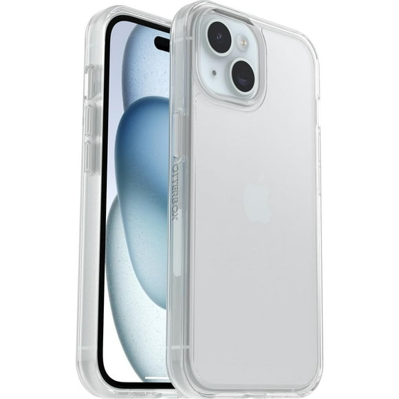 OtterBox iPhone 15, iPhone 14, & iPhone 13 Only - Symmetry Clear Series Case - Clear - Ultra-Sleek - Wireless Charging Compatible - Raised Edges Protect Camera & Screen - Non-Retail Packaging