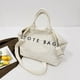 thumbnail image 5 of Bolso Tote de Lona Pana de Gran Capacidad, Diseño Casual Ligero con Correa Ajustable, Bolsillo con Cremallera, Negro Blanco Rosa Verde, 43x31x11cm, 5 of 7