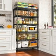 thumbnail image 4 of REIBII 6-Tier Wire Shelving Unit Adjustable Metal Storage Shelves for Kitchen  Pantry Laundry, 13.8" D x 21.5" W x 70.5" H, 4 of 7