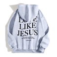 thumbnail image 6 of DHFJKG Zip Up Hoodie Women Jesus Letter Printed Long Sleeve Pocket Drawstring Sweatshirts Casual Sports Track Jackets, 6 of 7