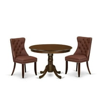 East West Furniture 3 Piece Dinette Set