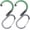 Forest Green, variant on HEROCLIP (Small) Carabiner Gear Clip and Hook, for Hanging Bags, Purses, Lanterns, Strollers, Tools, Helmets, Water Bottles, and More