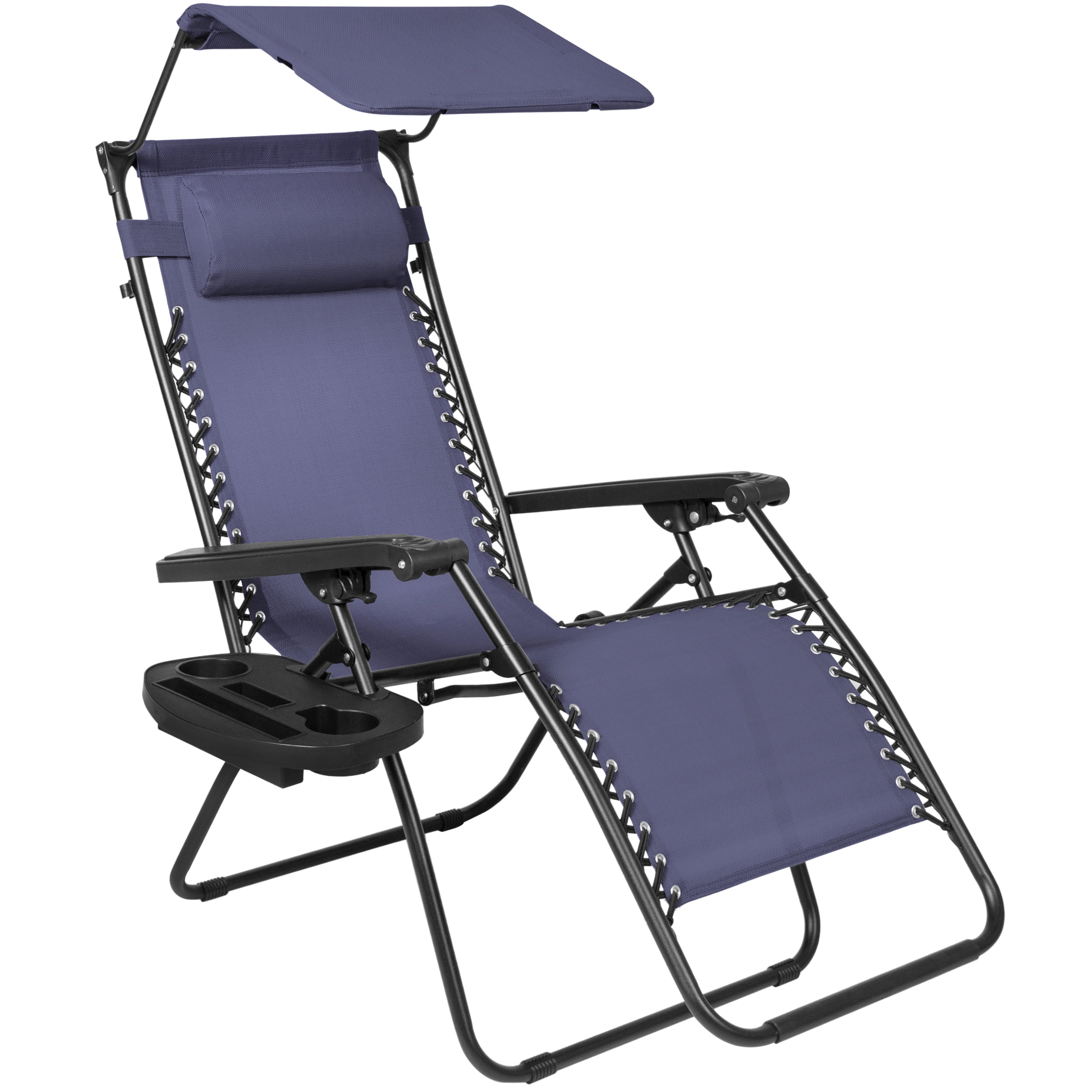 reclining lawn chair with canopy