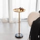 thumbnail image 3 of Mesa lateral ajustable, pequeña mesa de té martini, oro, mármol natural mesa de extremo del pedestal decorativo para la exhibición y el almacenamiento, 3 of 5