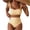 148#Yellow, variant on Women 2 Piece High Waisted Bikini Sets Tie Strap Swimsuits Bathing Suit Beach Summer Outfits White S