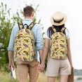 thumbnail image 6 of Balery Beautiful Bright Birds And Flowers Vintage Canvas Backpack for Men and Women - Large Capacity, Durable Travel Laptop Bag for School, Work, Hiking, and Outdoor Activities, 6 of 7