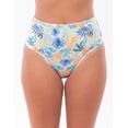 thumbnail image 1 of BOTTOM ALTO TRAJE DE BAÑO AZUL TURQUESA SW DAMA HOJAS XL, 1 of 2