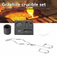 thumbnail image 3 of 4pcs Graphite Crucible Set Ingot Mold Set Graphite Torch Melting Casting Kit High temperature and, 3 of 8