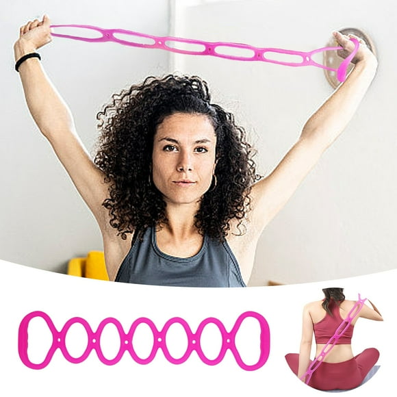 7 Ring Stretch And Resistance Exercise Band Foot Leg And Hand Stretcher Arm Exerciser Portable For Home Fitness Center Physical Great Workout Bolster Yoga Rectangle