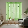thumbnail image 7 of Uxgjfwu Solid Color Sheer Curtains, Double Layer Voile Window Panel with Butterfly Brooch, Decorative Translucent Drape for Living Room Bedroom Party Decor, 7 of 7