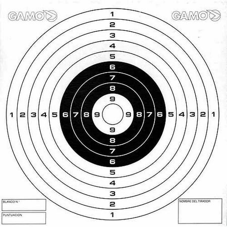 Gamo Paper Targets 100 Pack Walmart Com