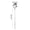 A, variant on Stainless Steel Long Handle Mixing Spoon Coffee Stirrer Ice Cream Spoon Round Tip