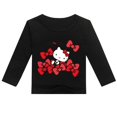 thumbnail image 3 of Hello Kitty-Camiseta estampada de algodón para niños, camiseta básica de manga larga a la moda para primavera y otoño, Top informal deportivo para niños, 3 of 5