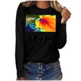 thumbnail image 1 of RKSTN Sweat-Shirt pour Femmes Mode Automne Léger Couleur Unie Manches Longues Col Rond Imprimé Pollution Marine, 1 of 4