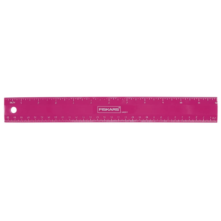 12 Acrylic Fashion Ruler Pink/Red/Orange - up & up™