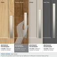 thumbnail image 4 of Amerock Maymont 8-13/16 inch (224mm) Center-to-Center Rectangle Satin Nickel Cabinet Pull Backplate, 4 of 7