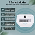thumbnail image 5 of DARKIRON 80 Pint Dehumidifier for Home, 4500 Sq.Ft with Drain Hose, Humidity Control and Auto Shut-off, Quiet Smart Compressor for Home, Garage and Large Rooms, 5 of 8