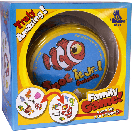 Spot It! Jr. Animals Card Game for Ages 4 and up, from Asmodee