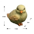 thumbnail image 2 of Cute Resin Chicken Garden Statue - Weatherproof Outdoor Animal Figurine for Lawn Yard Patio Fairy Garden Decor Easter Spring Landscape Ornament Gift, 2 of 6