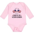 thumbnail image 3 of Inktastic Military Proud of Veteran Grandpa Boys or Girls Long Sleeve Baby Bodysuit, 3 of 5