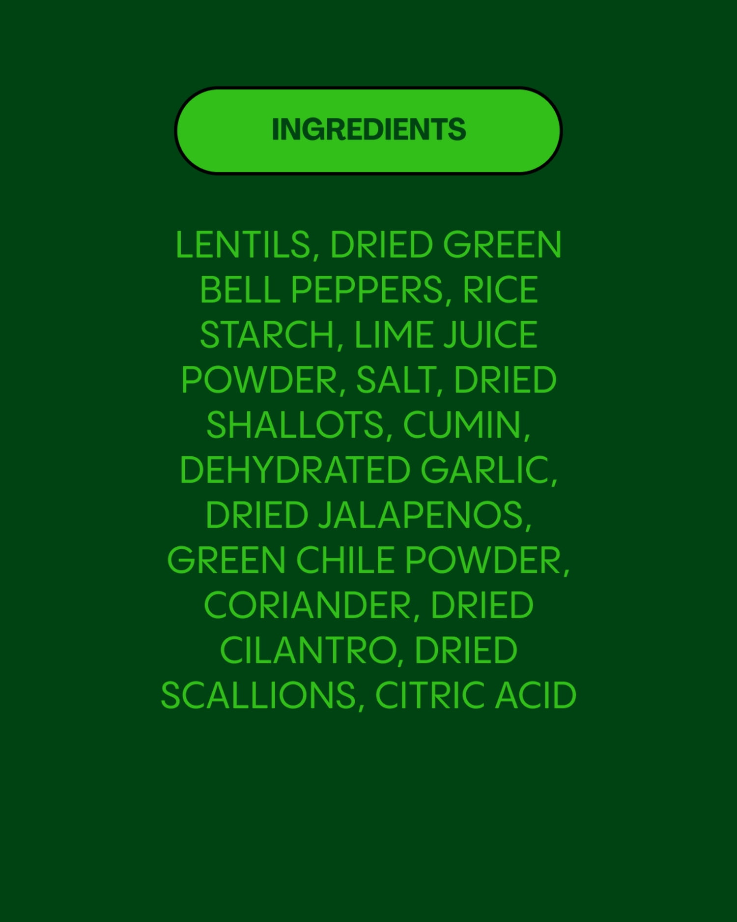 Mexican Green Chile Instant Lentils 8-Pack
