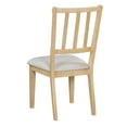 thumbnail image 6 of Churanty Farmhouse Dining Set for 4,Wood Round Kitchen Dining Table Set with 4 Upholstered Chairs and Curved Bench,Natural, 6 of 21