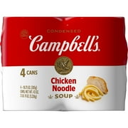 Campbells Condensed Chicken Noodle Soup, 10.75 oz Can, 4 Count