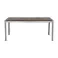 thumbnail image 2 of Pemberly Row Contemporary 71" Aluminum Patio Dining Table in Gray, 2 of 5