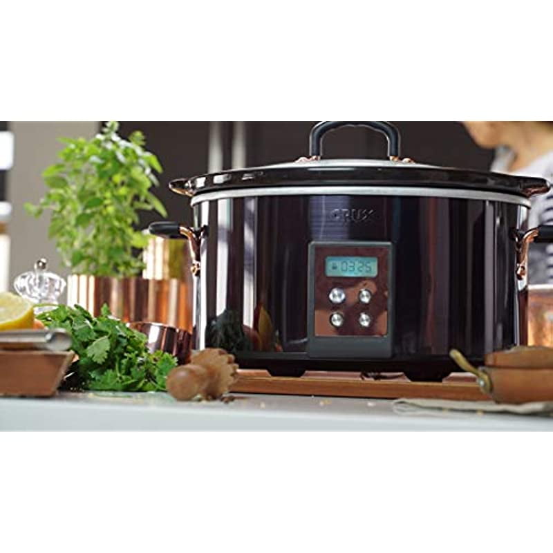 Buy CRUX 6Quart Programmable Digital Slow Cooker with 20 Hour Digital