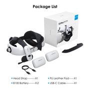 BOBOVR S3 Pro Head Strap two battery Combo, VR Accessories Compatible with Meta Quest 3/Quest 3s
