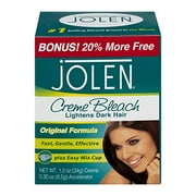 Jolen 1.2 Once Creme Bleach Reg Éclaircit les cheveux foncés en excès (29 ml) (6 Pack)