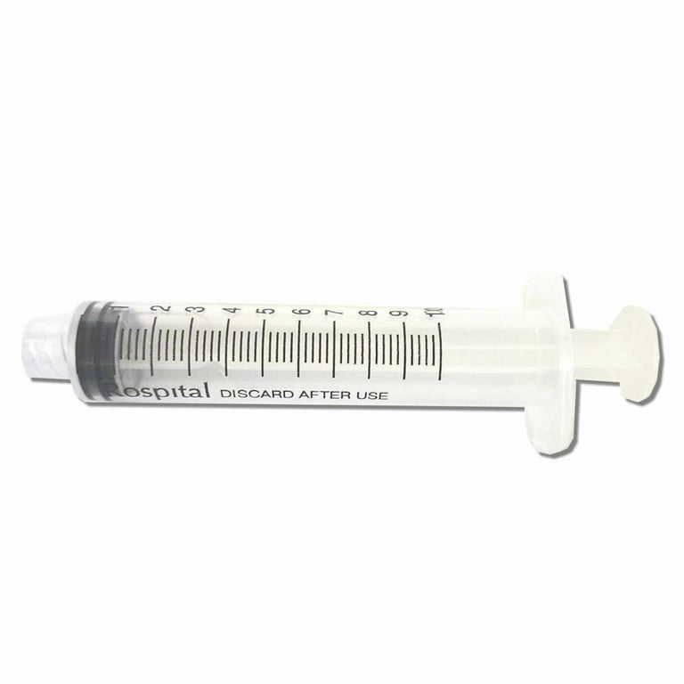 10x 10mL Disposable Syringe Luer Lock Tip Liquid Medical Plastic 10cc  Sterile 