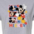 thumbnail image 3 of Disney - Mickey Tribute Panels  - Juniors Cropped Cotton Blend T-Shirt, 3 of 5