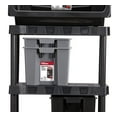 thumbnail image 4 of Hyper Tough Medium Nesting/Stacking Plastic Storage Bin, Gray, 4 of 12