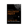 Personalized Halloween Invite - Spider Web - 5 x 7 Flat