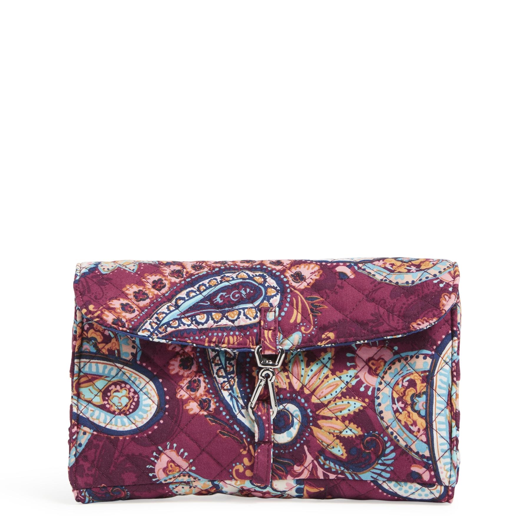 Vera Bradley Women's Recycled Cotton RollUp Tech Organizer Paisley