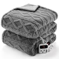 thumbnail image 2 of Yiwa ETL Certified Sherpa Electric Blanket, Fast Heating with 10 Adjustable Heat & Timer Levels, Machine Washable, 2 of 10