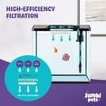 thumbnail image 6 of JumblPets Starter Fish Aquarium Kit, Small Glass Aquarium with LED & Accessories, 5 Gallon, 6 of 9